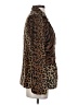 Dennis by Dennis Basso 100% Polyester Animal Print Brown Blazer Size XXS - photo 4