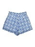 Blue Rain 100% Polyester Print Blue Shorts Size S - photo 2