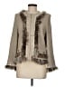 St. John Couture Tweed Gray Faux Fur Jacket Size 8 - photo 1
