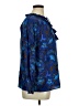Sugarlips 100% Rayon Paisley Blue Long Sleeve Blouse Size 1X - photo 4