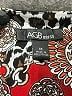 AGB Paisley Red Cocktail Dress Size M - photo 4