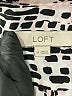 Ann Taylor LOFT 100% Polyester Animal Print Silver Long Sleeve Blouse Size M - photo 7