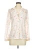 Devon Polka Dots Ivory Long Sleeve Blouse Size M - photo 1