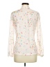 Devon Polka Dots Ivory Long Sleeve Blouse Size M - photo 2