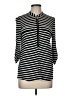 Calvin Klein Stripes Black 3/4 Sleeve Blouse Size M - photo 1