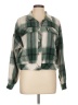 Unbranded 100% Polyester Plaid Green Jacket Size L - photo 1
