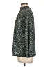 Anne Klein Animal Print Green Long Sleeve Blouse Size L - photo 5