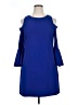 Eliza J Solid Blue Cocktail Dress Size 16 - photo 1