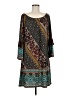 Ty Alexander's Paisley Teal Casual Dress Size M - photo 1