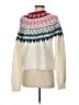Marine Layer Argyle Ivory Pullover Sweater Size S - photo 2