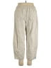 Ann Taylor LOFT 100% Cotton Solid Ivory Cargo Pants Size XL - photo 2