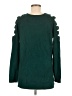 Questions 100% Acrylic Green Pullover Sweater Size M - photo 2