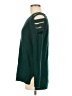 Questions 100% Acrylic Green Pullover Sweater Size M - photo 5