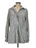 Max Studio Stripes Gray Long Sleeve Blouse Size M - photo 1