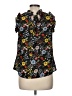 Bobeau 100% Polyester Floral Black Sleeveless Blouse Size M (petite) - photo 2