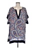 J.Crew 100% Polyester Paisley Blue Swimsuit Cover Up Size M - photo 1