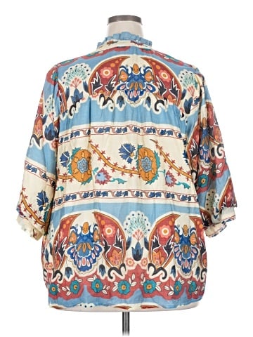 Umgee 3/4 Sleeve Blouse (view 2)