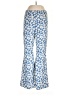 American Eagle Outfitters Floral Blue Casual Pants Size L - photo 1