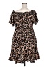 Unbranded 100% Polyester Animal Print Brown Casual Dress Size 2X - photo 2