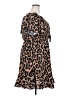 Unbranded 100% Polyester Animal Print Brown Casual Dress Size 2X - photo 4