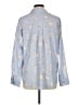 Unbranded 100% Polyester Floral Blue Long Sleeve Blouse Size L - photo 2