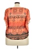 Live and Let Live 100% Polyester Orange Short Sleeve Blouse Size 2X - photo 2