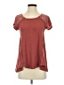Jolt Burgundy Short Sleeve Top Size XS - photo 1