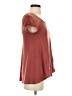 Jolt Burgundy Short Sleeve Top Size XS - photo 4