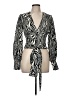 Saunders Collective Black Long Sleeve Blouse Size 6 - photo 1