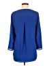 DR2 100% Polyester Blue 3/4 Sleeve Blouse Size M - photo 2