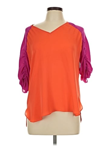 Per Se By Carlisle 3/4 Sleeve Silk Top (view 1)