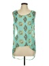Annabelle 100% Polyester Teal Sleeveless Blouse Size L - photo 1