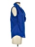 Ann Taylor 100% Polyester Blue Sleeveless T-Shirt Size 2 - photo 4