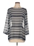 Ann Taylor LOFT Outlet 100% Polyester Gray 3/4 Sleeve Blouse Size L - photo 1