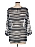 Ann Taylor LOFT Outlet 100% Polyester Gray 3/4 Sleeve Blouse Size L - photo 2