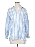 CAbi Stripes Blue 3/4 Sleeve Blouse Size S - photo 1
