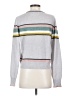 27 miles 100% Cashmere Stripes Gray Cashmere Pullover Sweater Size S - photo 2