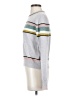 27 miles 100% Cashmere Stripes Gray Cashmere Pullover Sweater Size S - photo 5