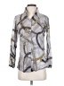 David Cline Metallic Silver 3/4 Sleeve Blouse Size S - photo 1