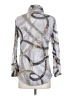 David Cline Metallic Silver 3/4 Sleeve Blouse Size S - photo 2