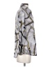 David Cline Metallic Silver 3/4 Sleeve Blouse Size S - photo 4