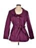 Sandro 100% Polyester Purple Trenchcoat Size Lg (3) - photo 1