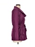 Sandro 100% Polyester Purple Trenchcoat Size Lg (3) - photo 4