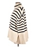 Gap 100% Cotton Stripes Ivory Turtleneck Sweater Size L - photo 5