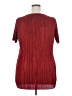 Evans 100% Polyester Red Short Sleeve Blouse Size 18 - photo 2