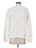 Talbots 100% Pima Cotton Polka Dots Hearts White Pullover Sweater Size L - photo 2