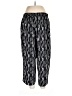 Nine West 100% Polyester Print Black Casual Pants Size L - photo 2
