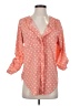 Dizzy Lizzy 100% Polyester Polka Dots Orange 3/4 Sleeve Blouse Size S - photo 1