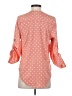Dizzy Lizzy 100% Polyester Polka Dots Orange 3/4 Sleeve Blouse Size S - photo 2
