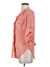 Dizzy Lizzy 100% Polyester Polka Dots Orange 3/4 Sleeve Blouse Size S - photo 5